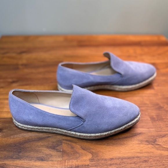M. Gemi Women's Agio Blue Espadrille Pointy Toe Slip Ons 39 Suede - Picture 3 of 11